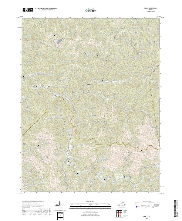 USGS Topographic Map – Noble