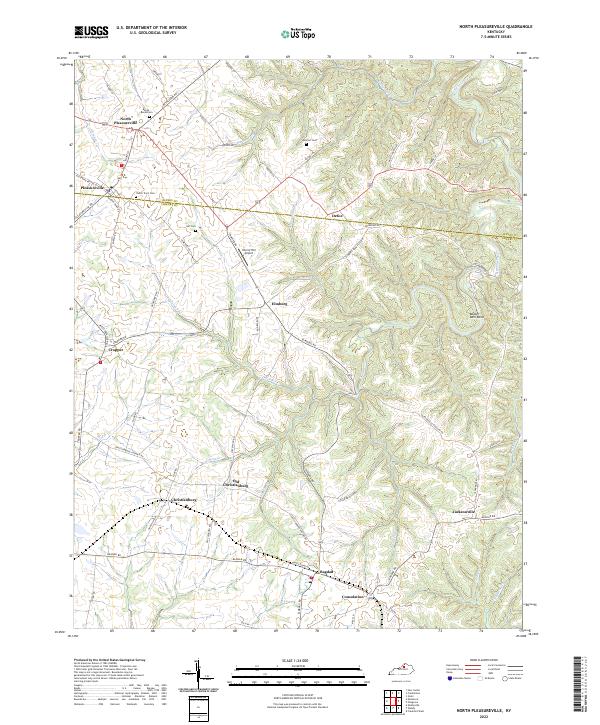 USGS Topographic Map – North Pleasureville