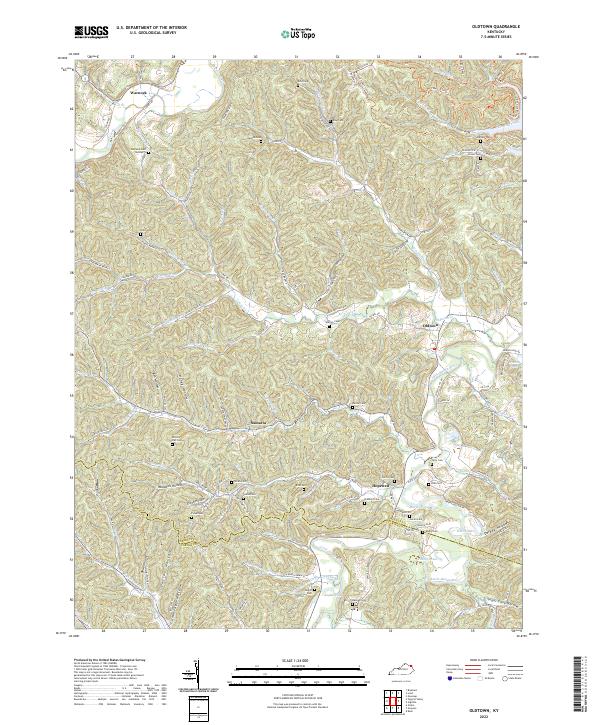 USGS Topographic Map – Oldtown