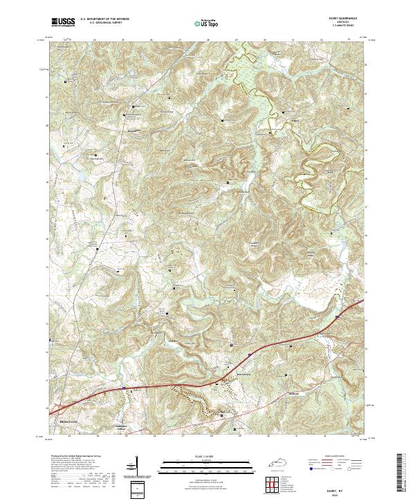 USGS Topographic Map – Olney