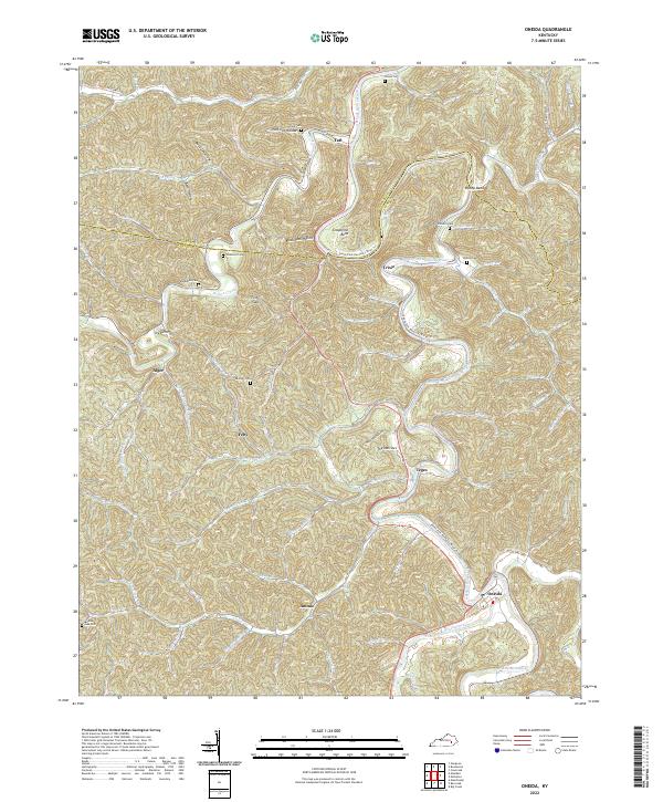 USGS Topographic Map – Oneida