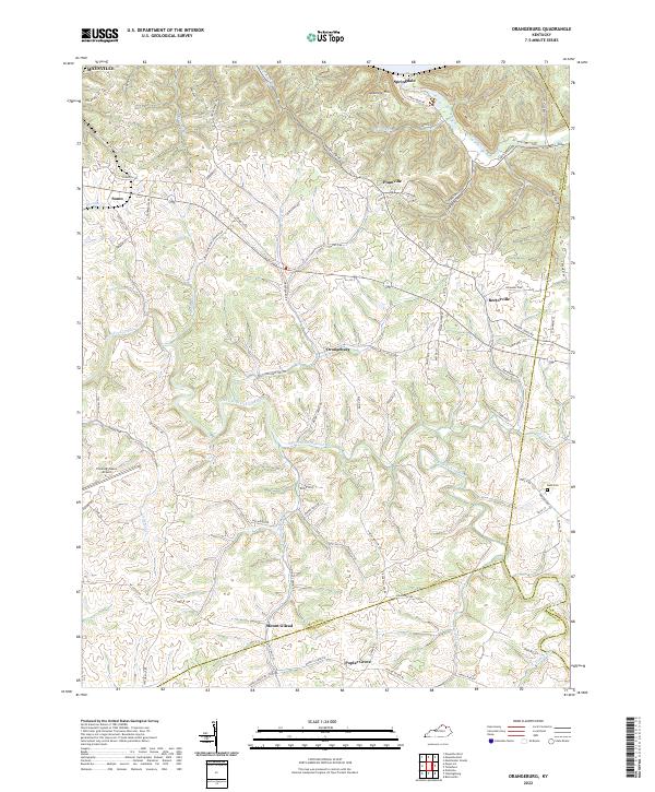 USGS Topographic Map – Orangeburg