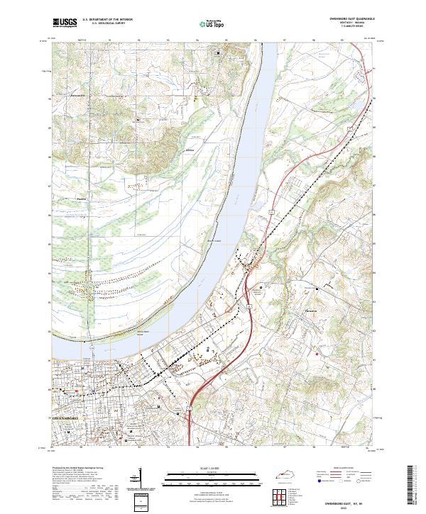 USGS Topographic Map – Owensboro East