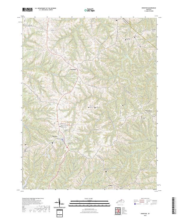 USGS Topographic Map – Owenton