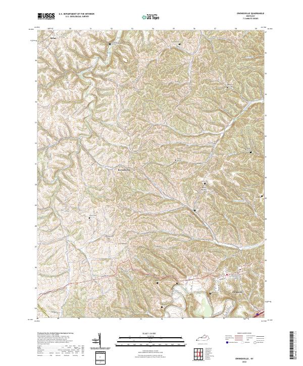 USGS Topographic Map – Owingsville