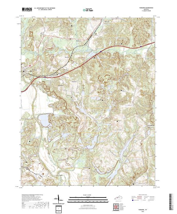 USGS Topographic Map – Paradise
