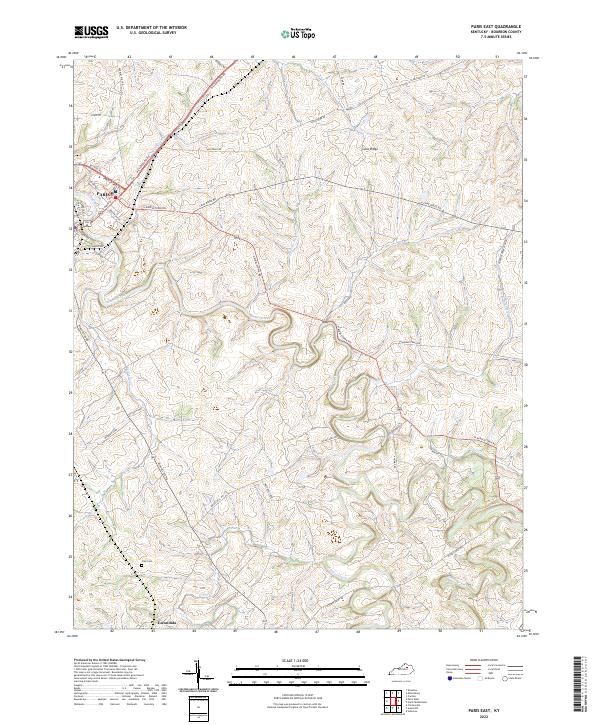 USGS Topographic Map – Paris East