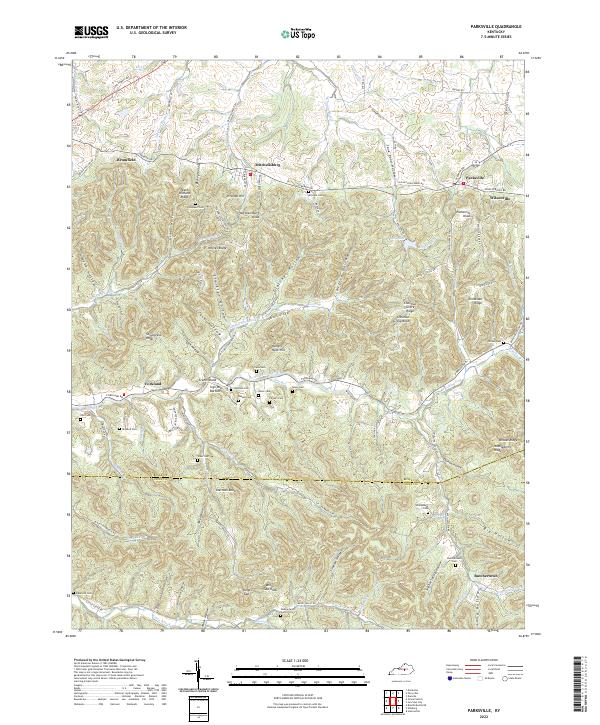 USGS Topographic Map – Parksville