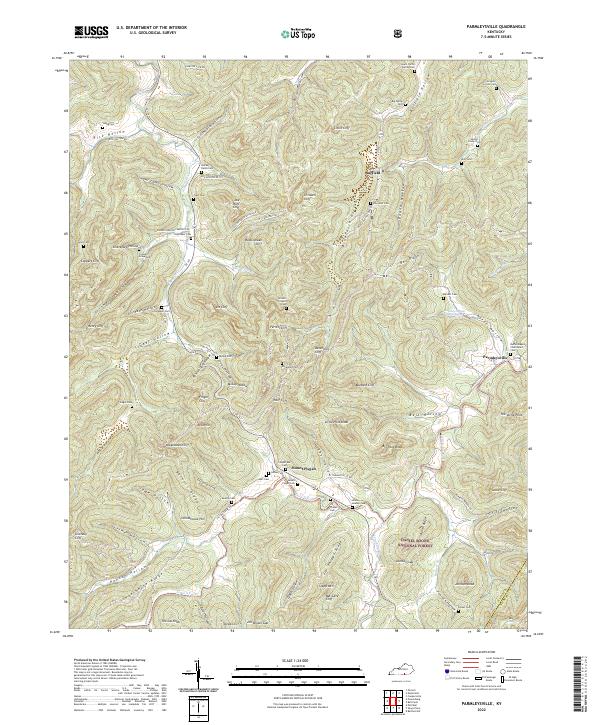 USGS Topographic Map – Parmleysville