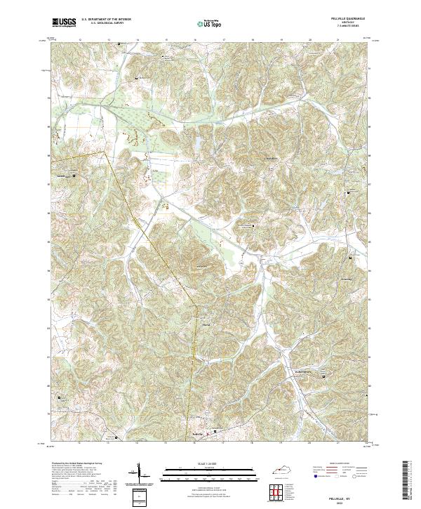 USGS Topographic Map – Pellville