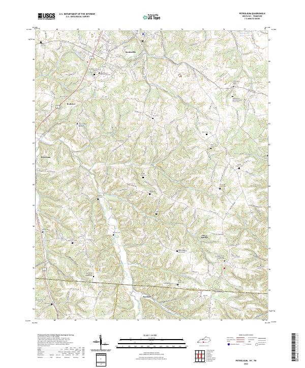 USGS Topographic Map – Petroleum