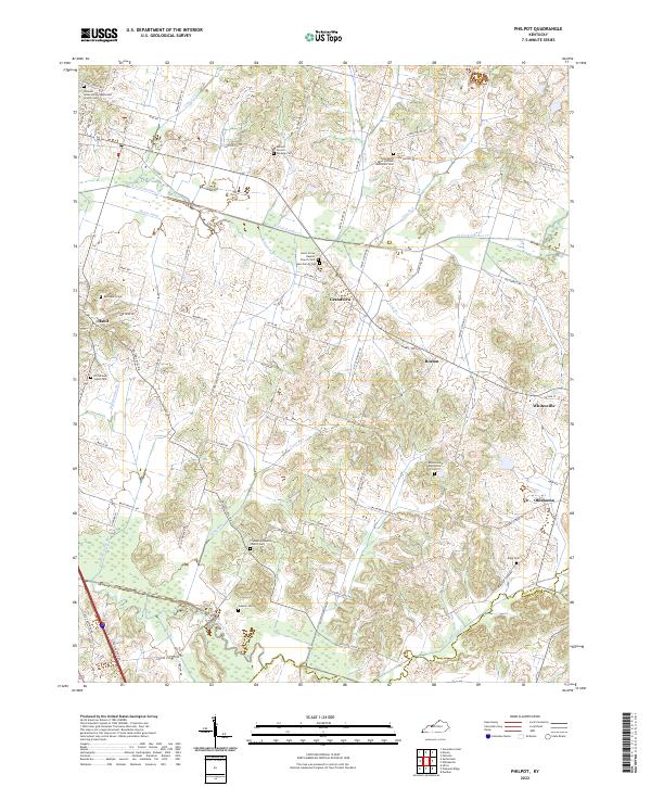 USGS Topographic Map – Philpot