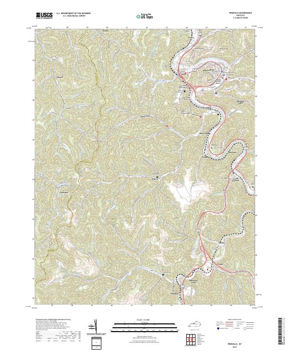 USGS Topographic Map – Pikeville