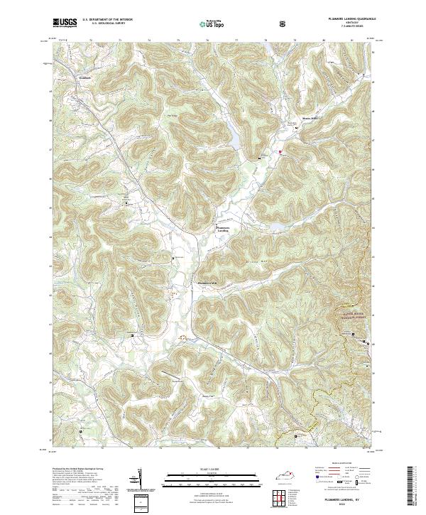 USGS Topographic Map – Plummers Landing