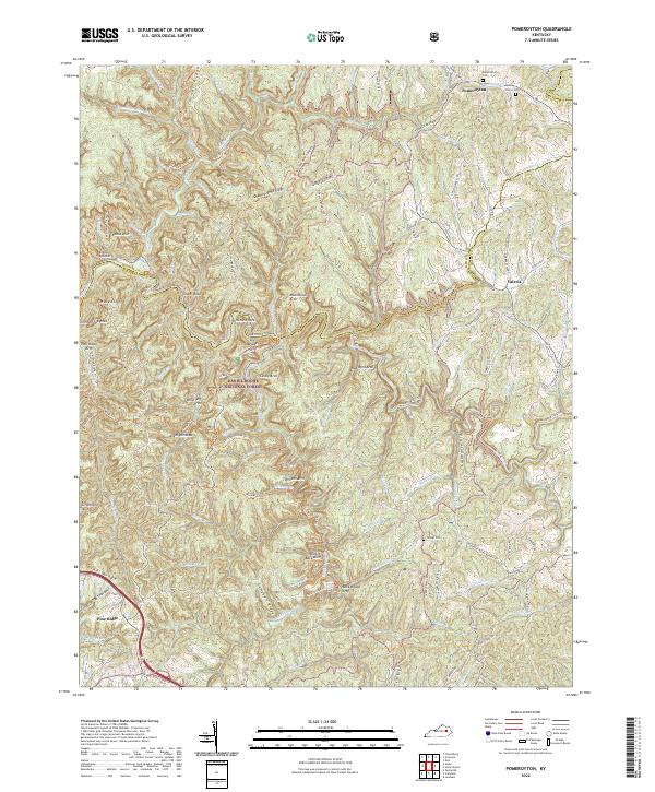 USGS Topographic Map – Pomeroyton