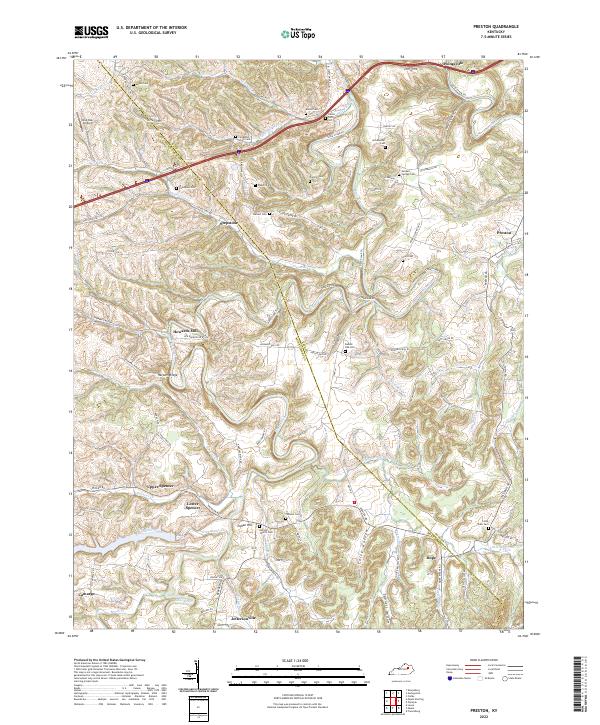 USGS Topographic Map – Preston