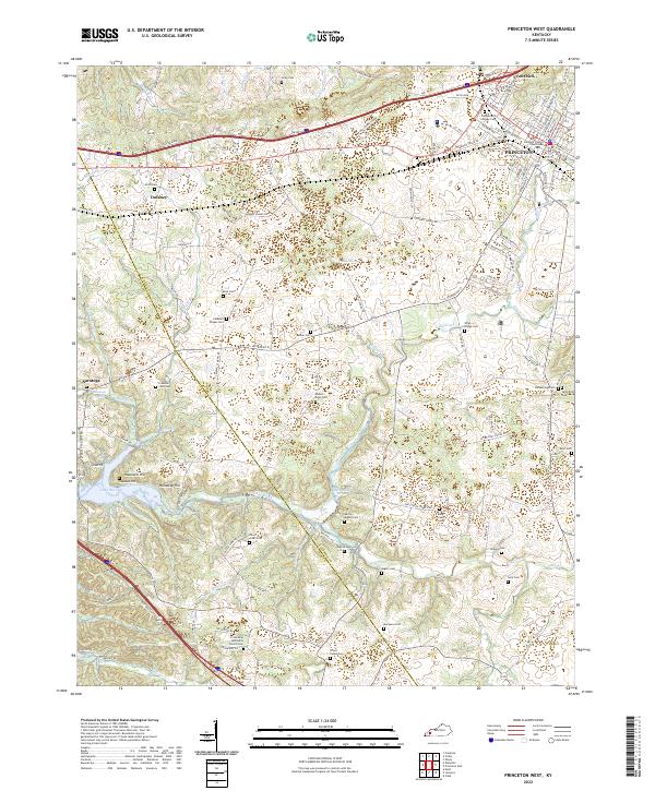 USGS Topographic Map – Princeton West