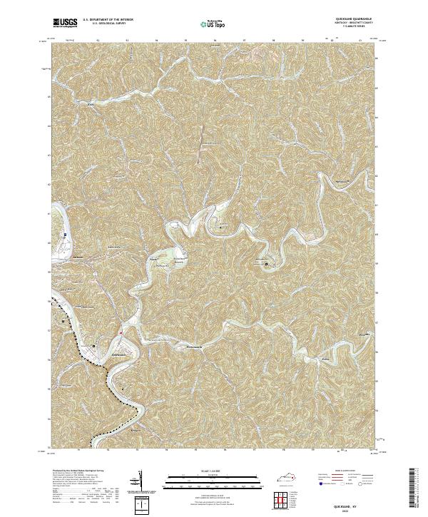 USGS Topographic Map – Quicksand