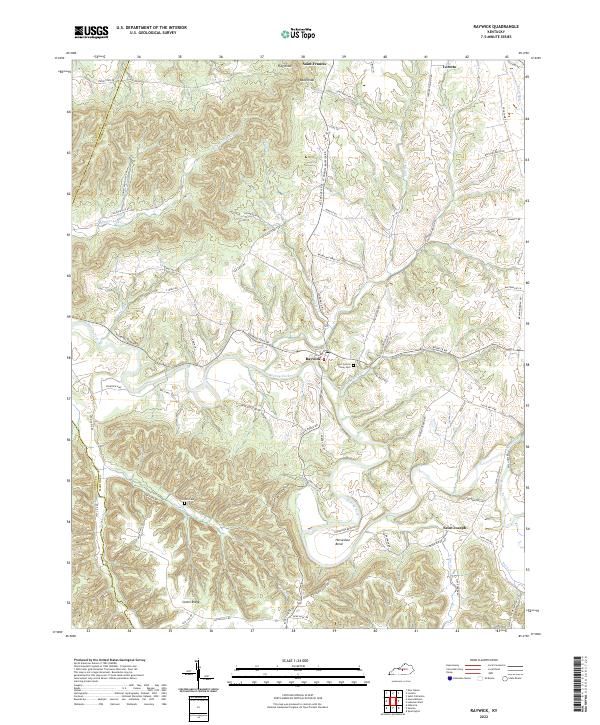 USGS Topographic Map – Raywick
