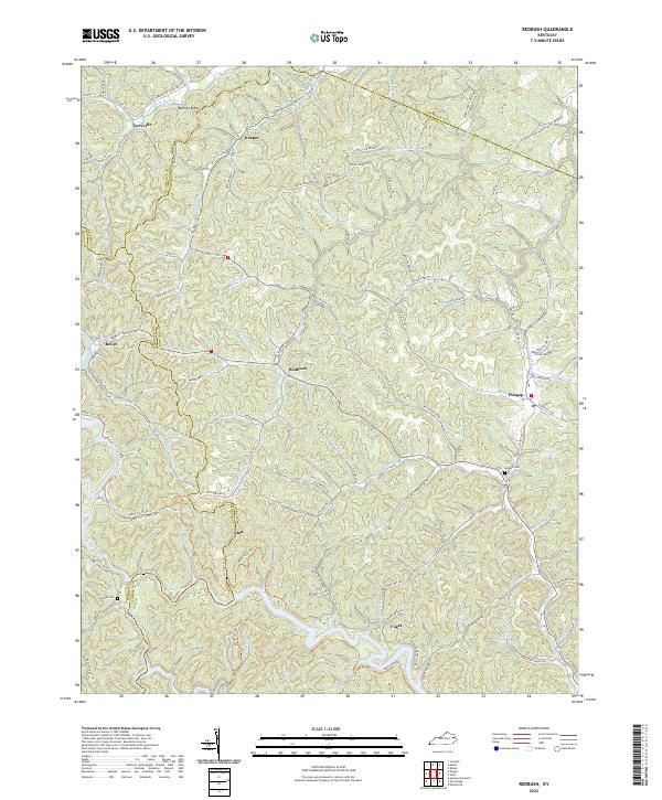 USGS Topographic Map – Redbush