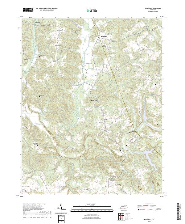 USGS Topographic Map – Reedyville