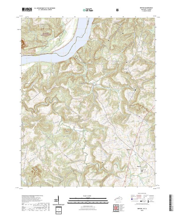 USGS Topographic Map – Repton