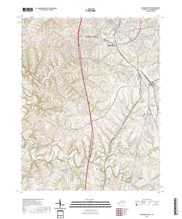 USGS Topographic Map – Richmond South
