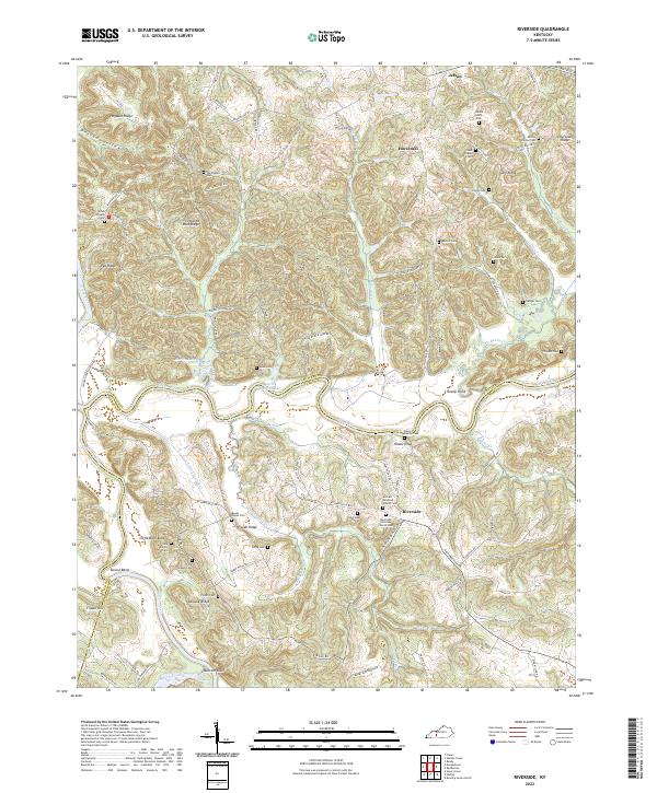 USGS Topographic Map – Riverside