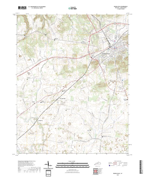 USGS Topographic Map – Russellville