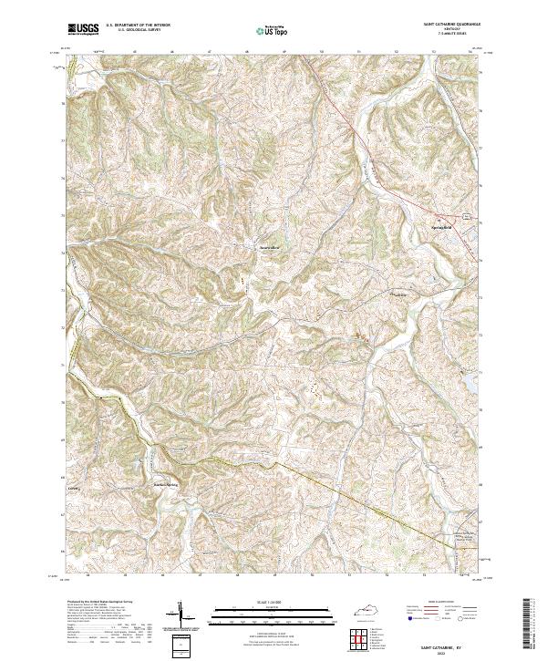 USGS Topographic Map – Saint Catharine