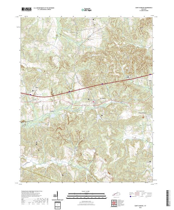 USGS Topographic Map – Saint Charles
