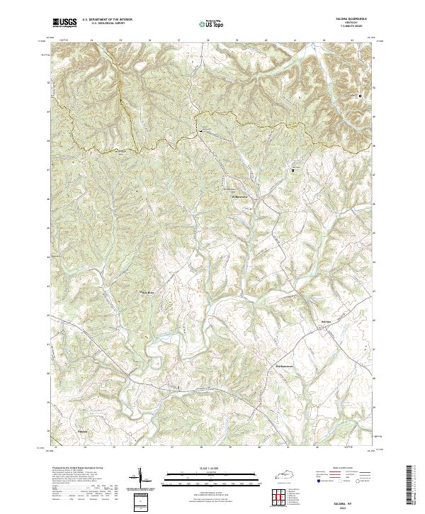USGS Topographic Map – Saloma
