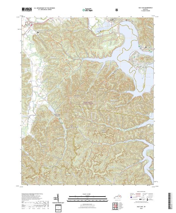 USGS Topographic Map – Salt Lick