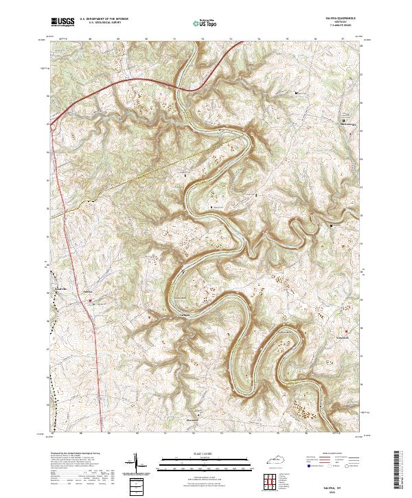 USGS Topographic Map – Salvisa