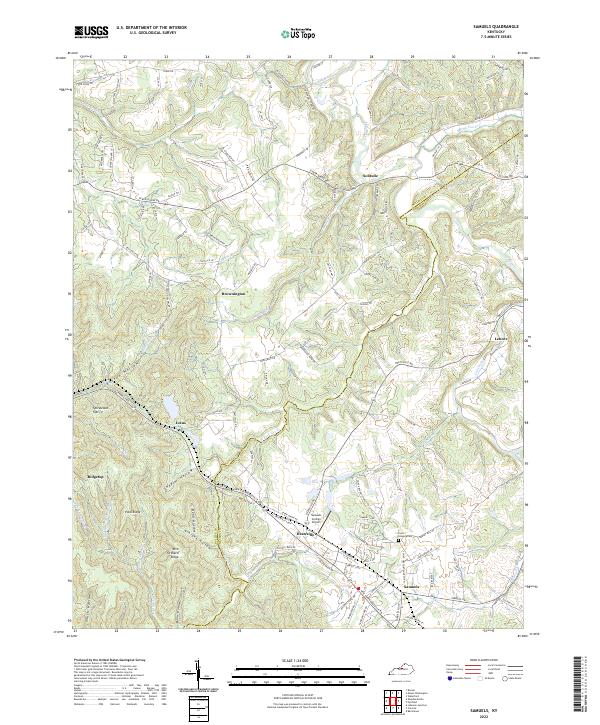 USGS Topographic Map – Samuels