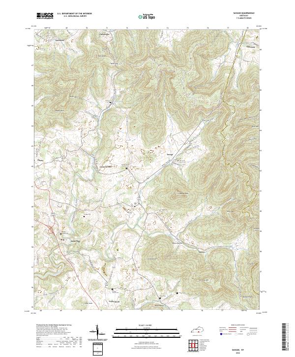 USGS Topographic Map – Savage