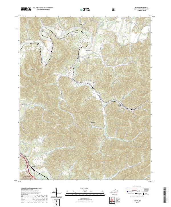 USGS Topographic Map – Saxton