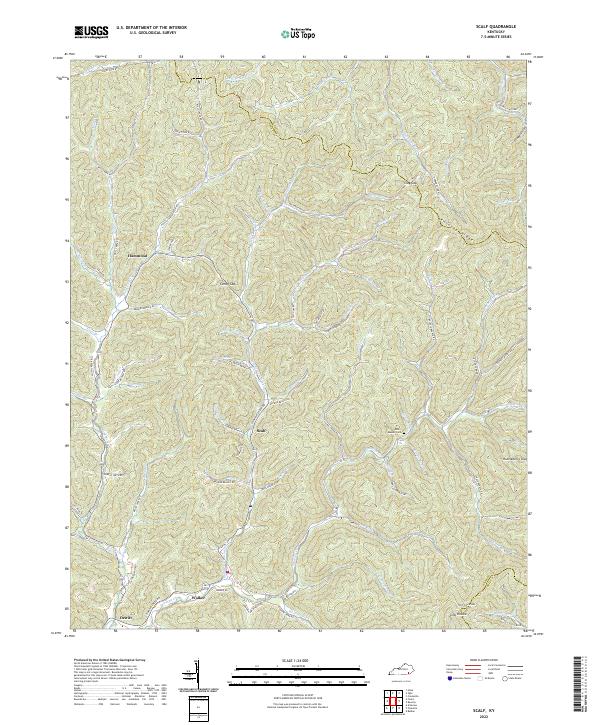 USGS Topographic Map – Scalf