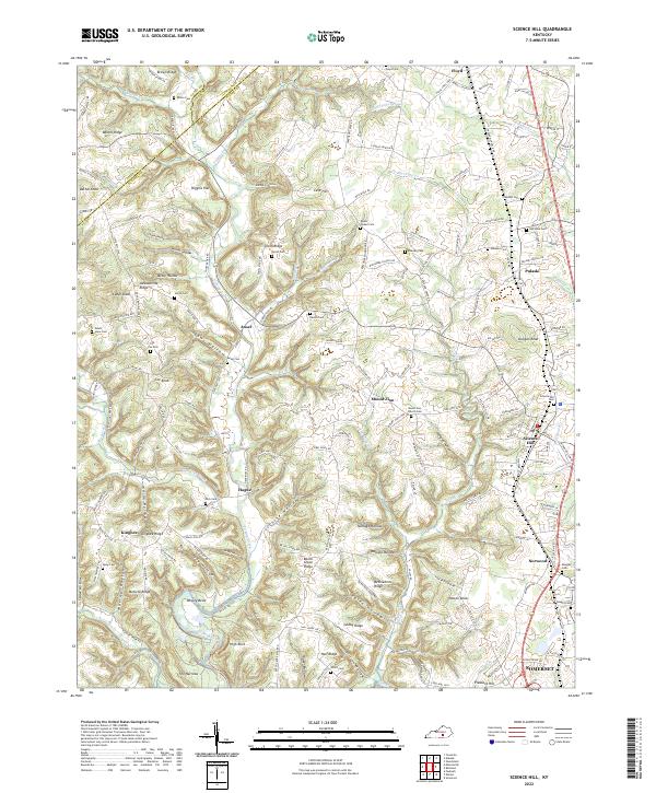 USGS Topographic Map – Science Hill