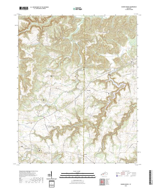 USGS Topographic Map – Sharon Grove