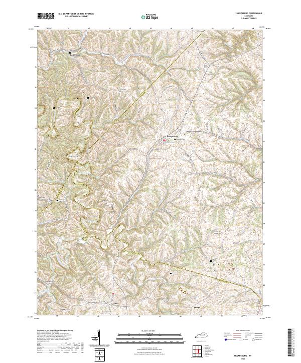 USGS Topographic Map – Sharpsburg