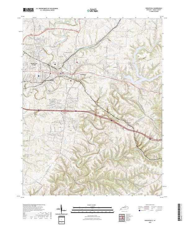 USGS Topographic Map – Shelbyville