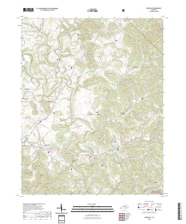 USGS Topographic Map – Shopville