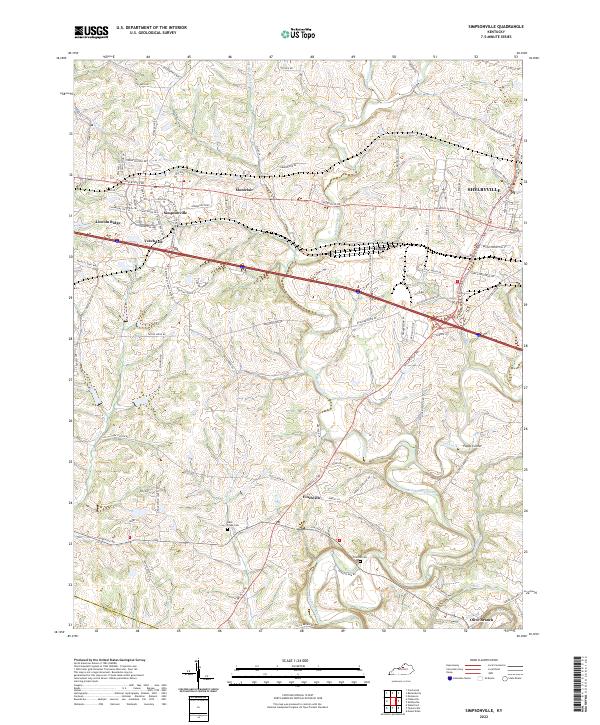 USGS Topographic Map – Simpsonville