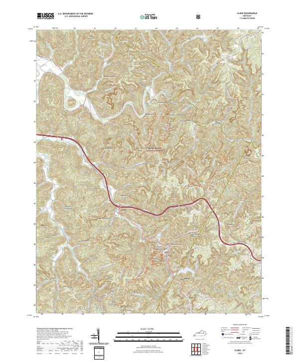 USGS Topographic Map – Slade