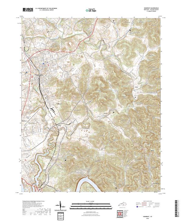 USGS Topographic Map – Somerset