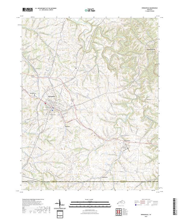 USGS Topographic Map – Springfield
