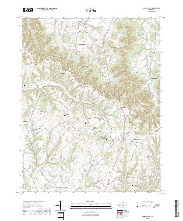 USGS Topographic Map – Spurlington
