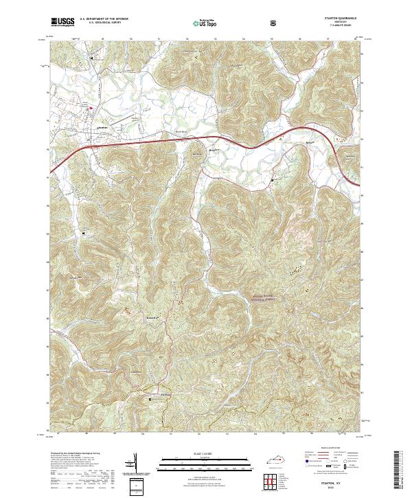 USGS Topographic Map – Stanton