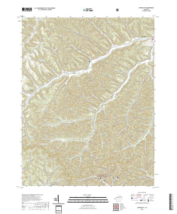 USGS Topographic Map – Stricklett